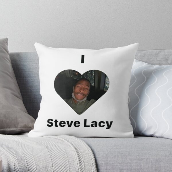 i love steve lacy Throw Pillow RB2510 product Offical steve lacy Merch